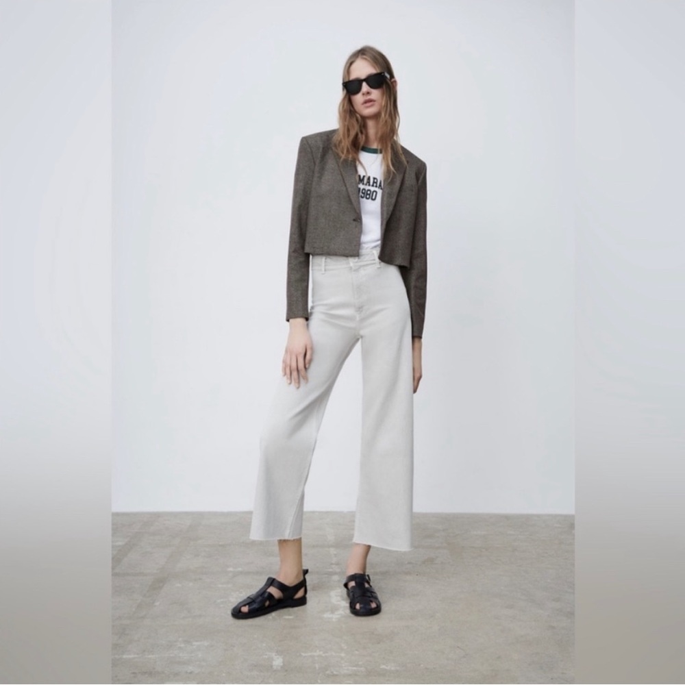 White Marine Straight Pants 0